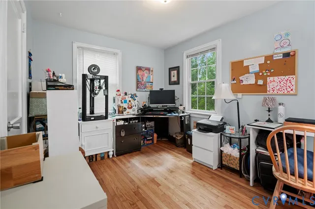 a room with furniture and a window