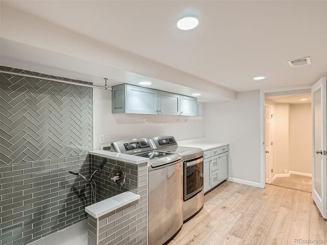 a view of balcony with furniture