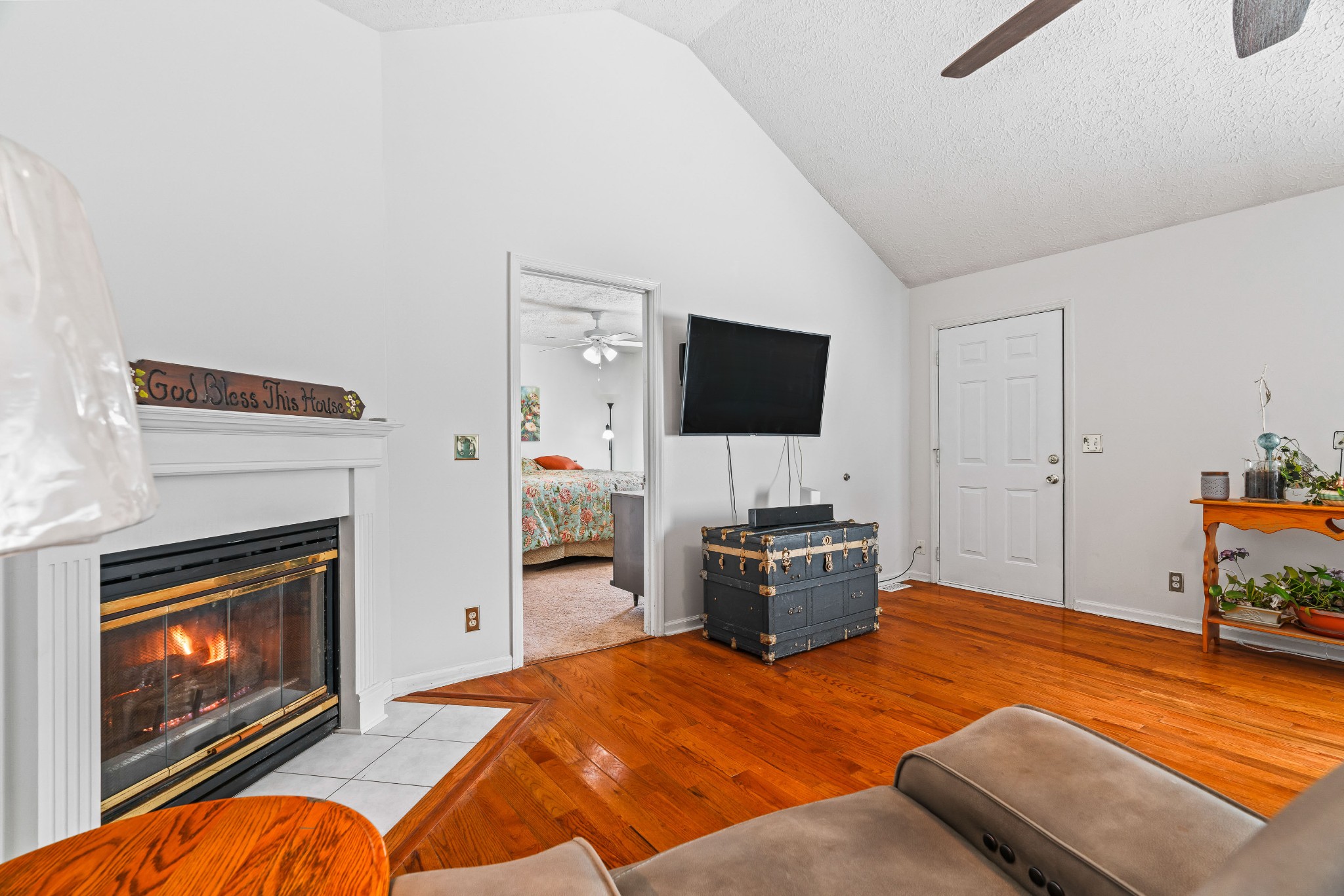 707 Spike Trail Murfreesboro, TN 37129 - Photo 9 of 64 a bedroom with a bed and flat screen tv