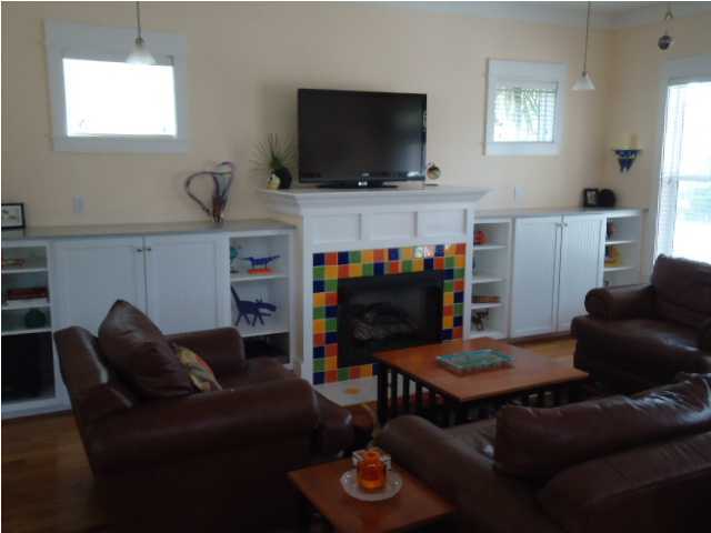 120 Seacrest Beach Blvd Inlet Beach Inlet Beach, FL 32461 - Photo 5 of 31 a living room with furniture and a flat screen tv