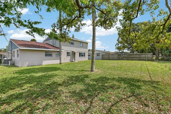 a house view with a garden space