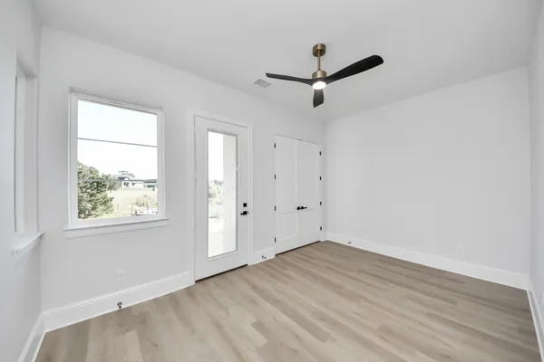 wooden floor in an empty room