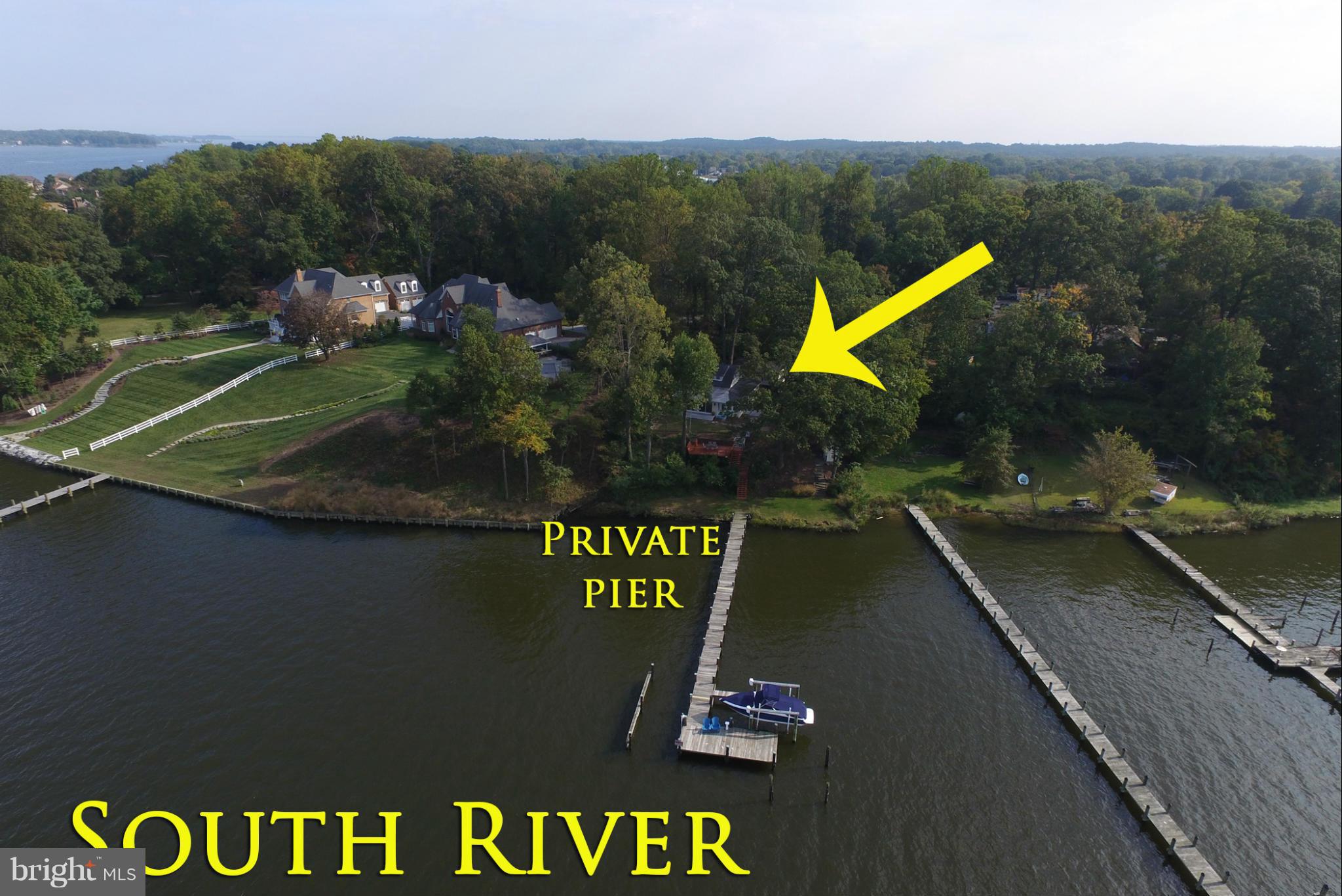 350 Riverside Road Edgewater, MD 21037 - Photo 3 of 22 View of property with South River pier