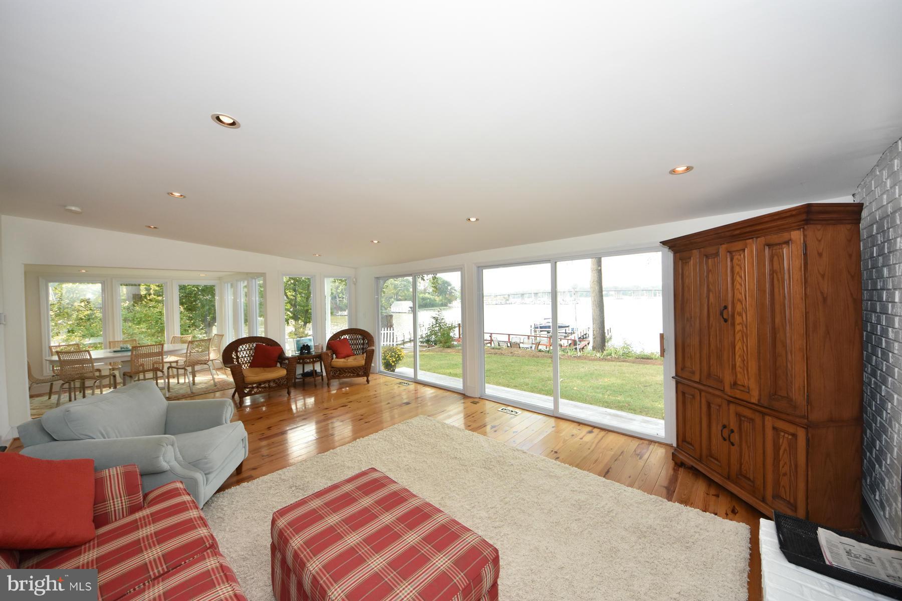350 Riverside Road Edgewater, MD 21037 - Photo 6 of 22 Living Room has walls of glass