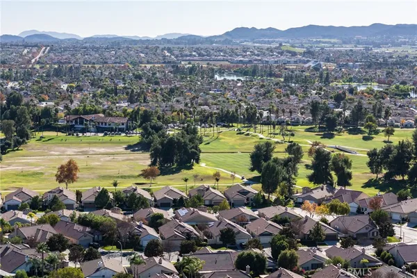 an aerial view of residential building and city view