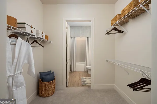 a view of an empty room