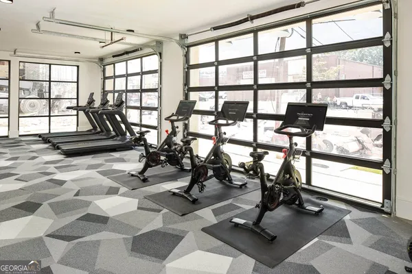 a view of a swimming pool with a lounge chairs