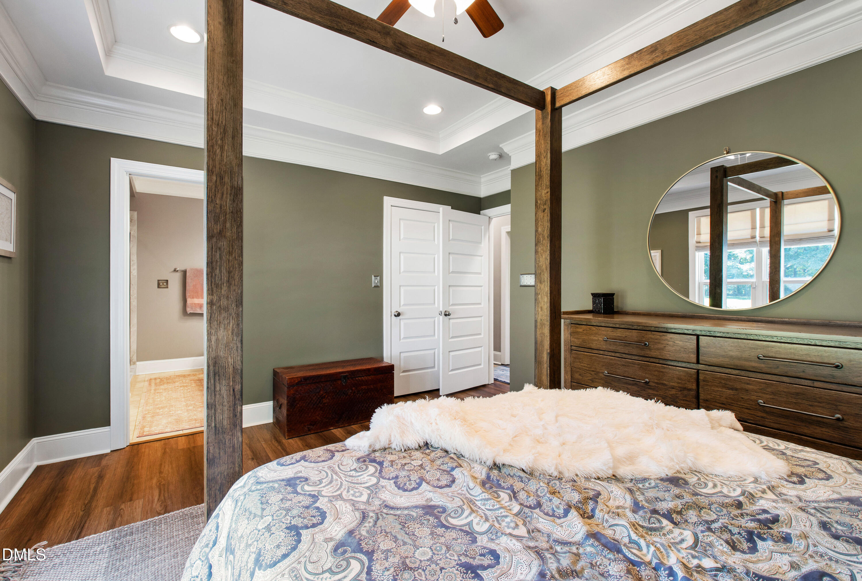 5505 Spring Road Raleigh, NC 27603 - Photo 24 of 41 a bedroom with a bed and a dresser