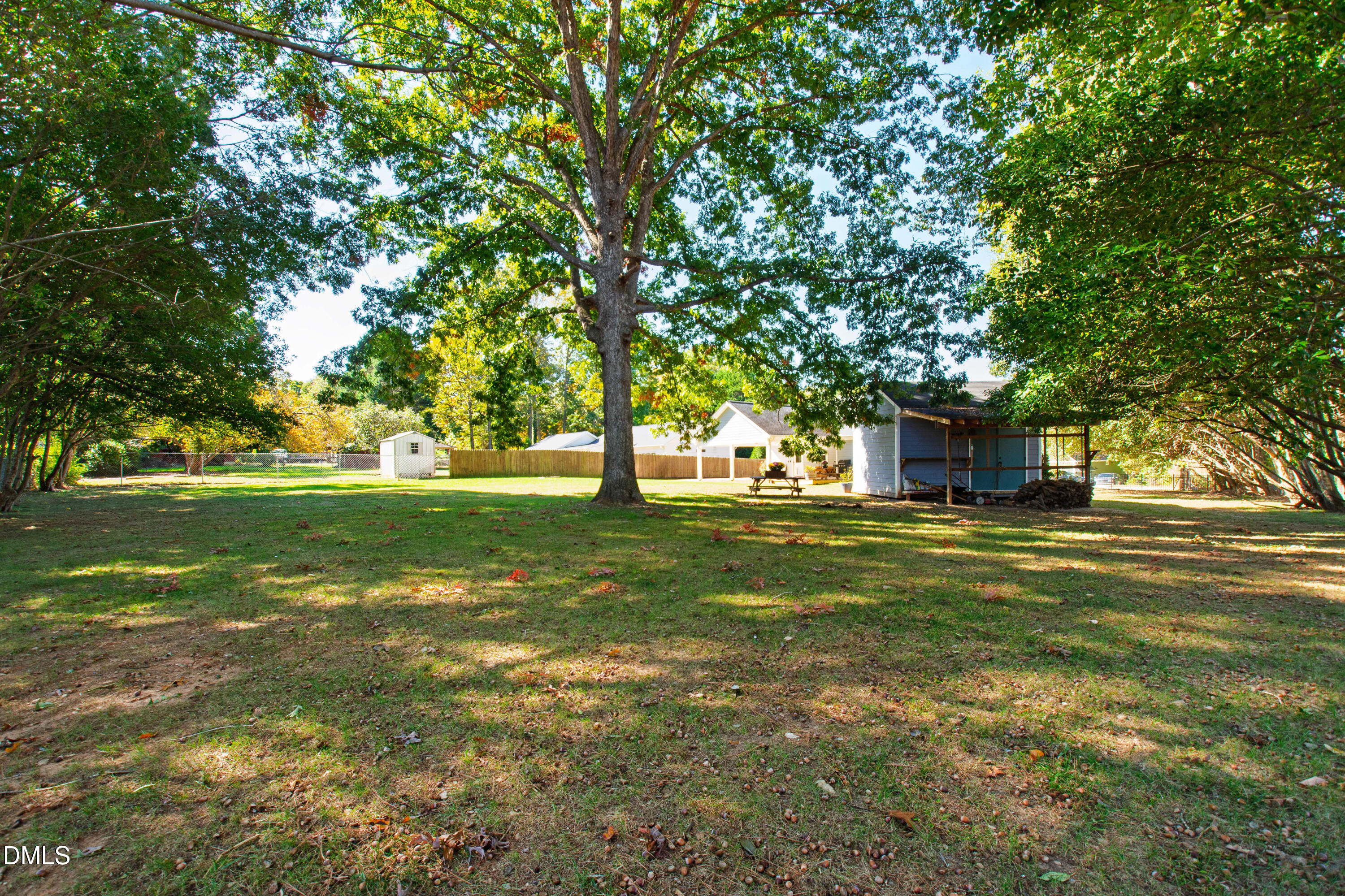 5505 Spring Road Raleigh, NC 27603 - Photo 36 of 41 a view of a trees in a yard with a fountain