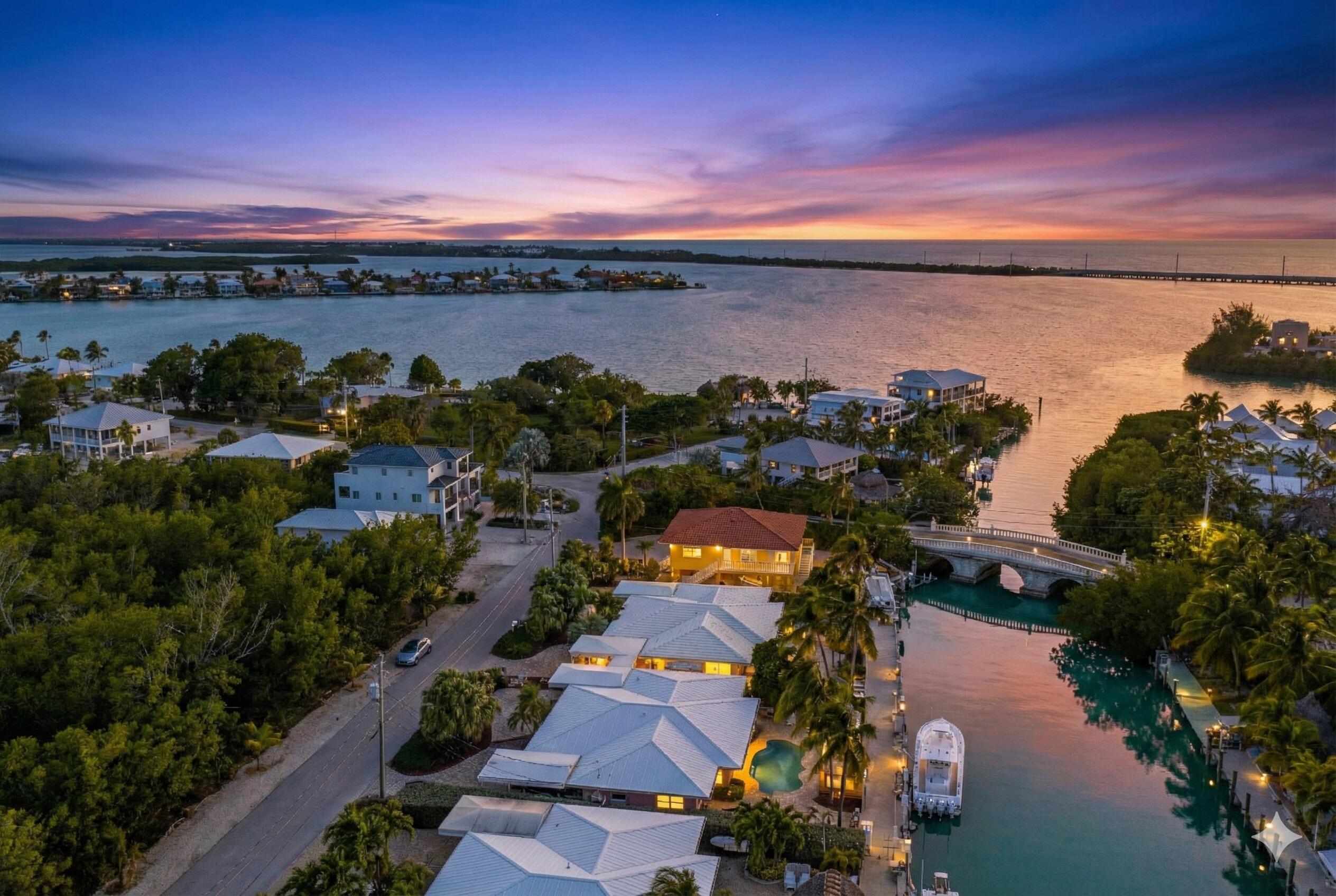 a view of a city and lake view
