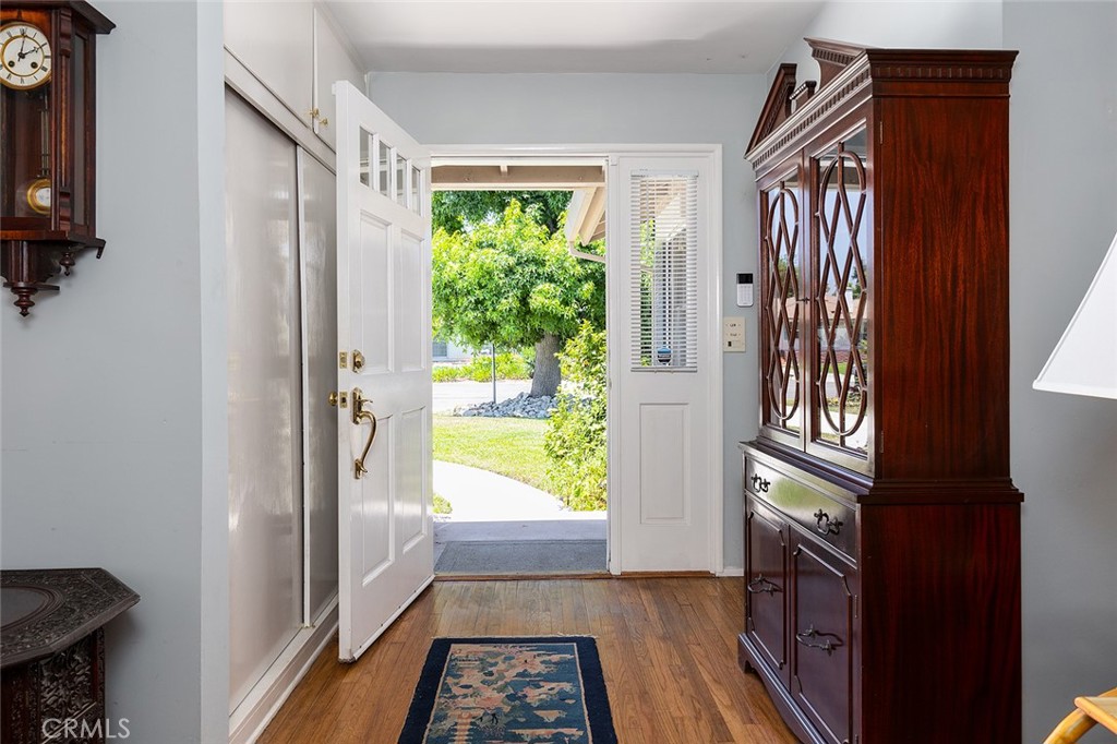 3280 Orlando Road Pasadena, CA 91107 - Photo 4 of 26 a view of a entryway door with wooden floor
