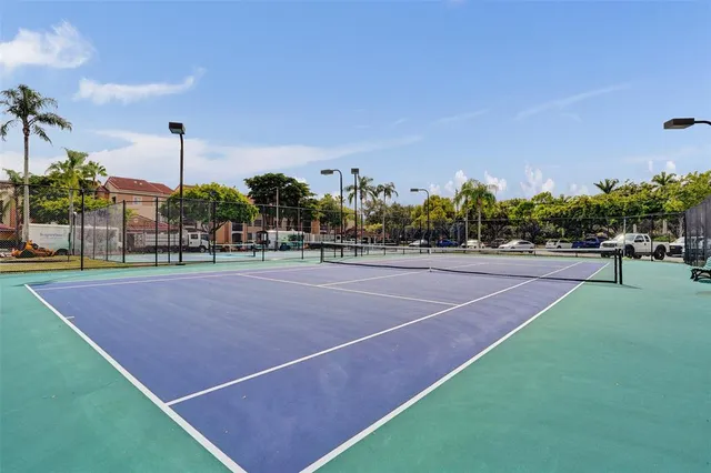 a view of a lake with houses