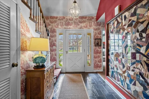 a view of a entryway door of the house