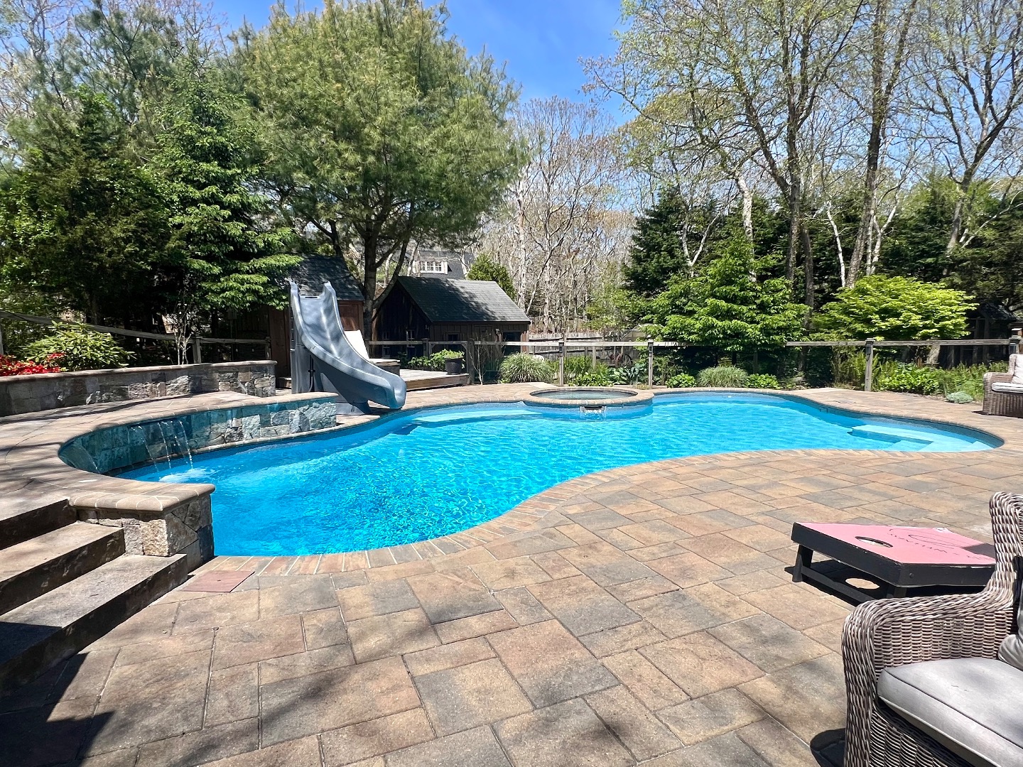 18 Cormorant Circle Edgartown, MA 02539 - Photo 42 of 42 a view of a backyard with swimming pool