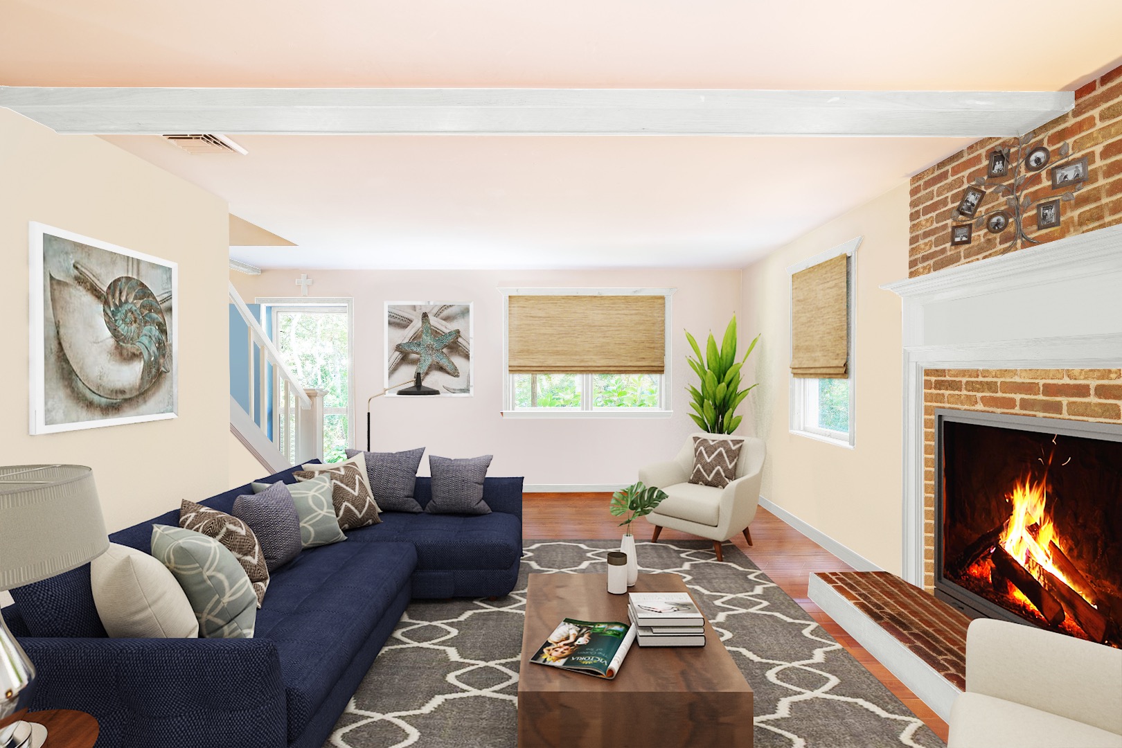 18 Cormorant Circle Edgartown, MA 02539 - Photo 5 of 42 a living room with furniture a window and a fireplace