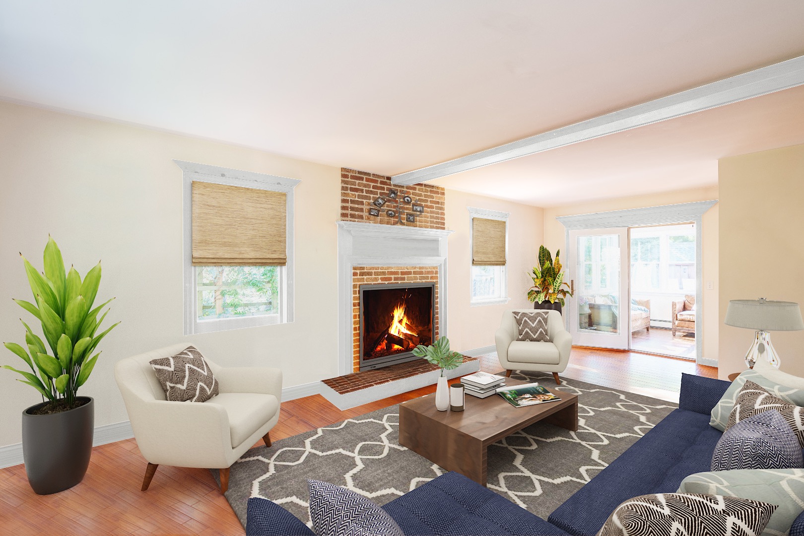 18 Cormorant Circle Edgartown, MA 02539 - Photo 6 of 42 a living room with furniture and a fireplace