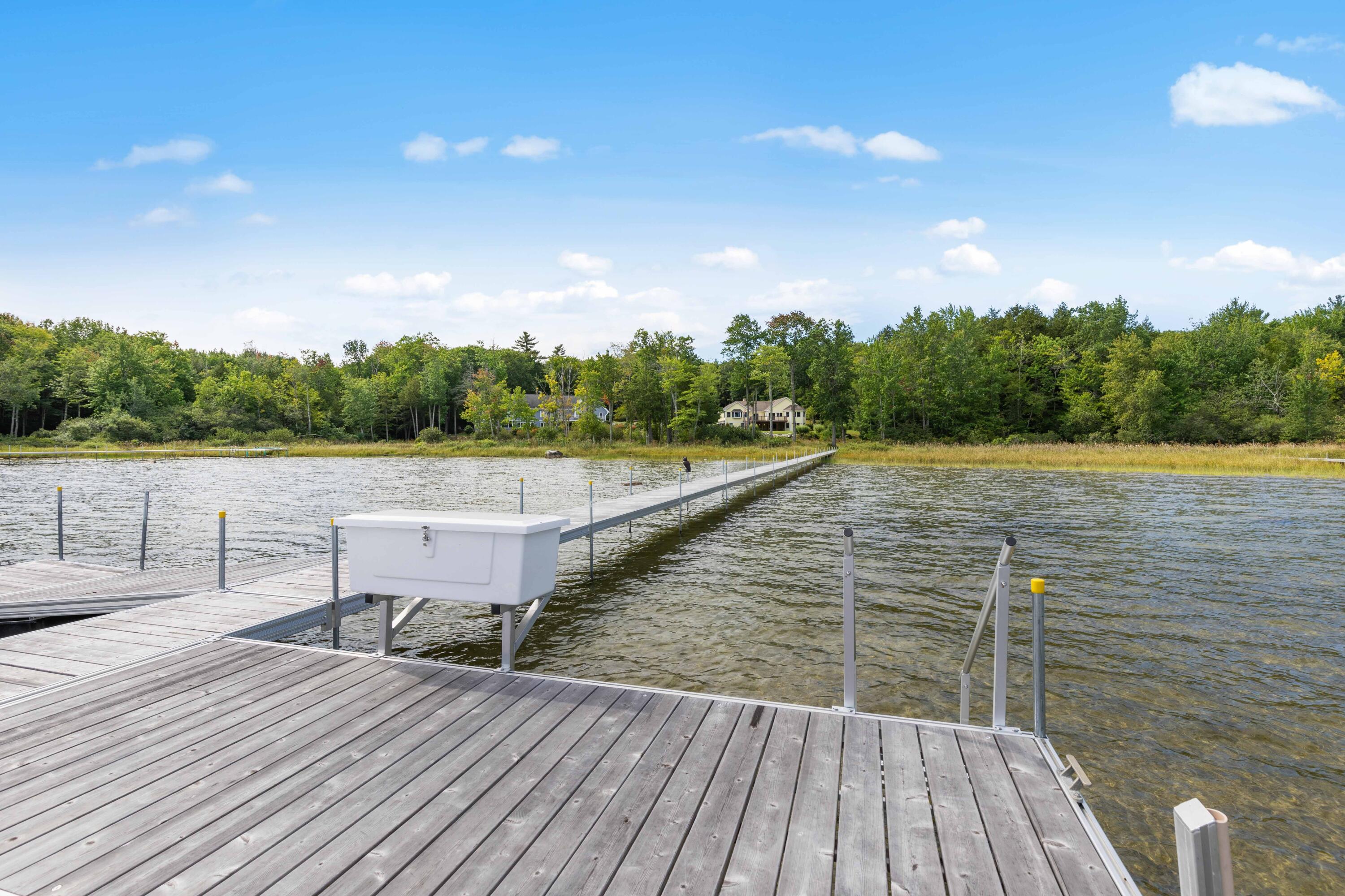 49 Leisure Point Road Standish, ME 04084 - Photo 68 of 89 dock with ladder to swim