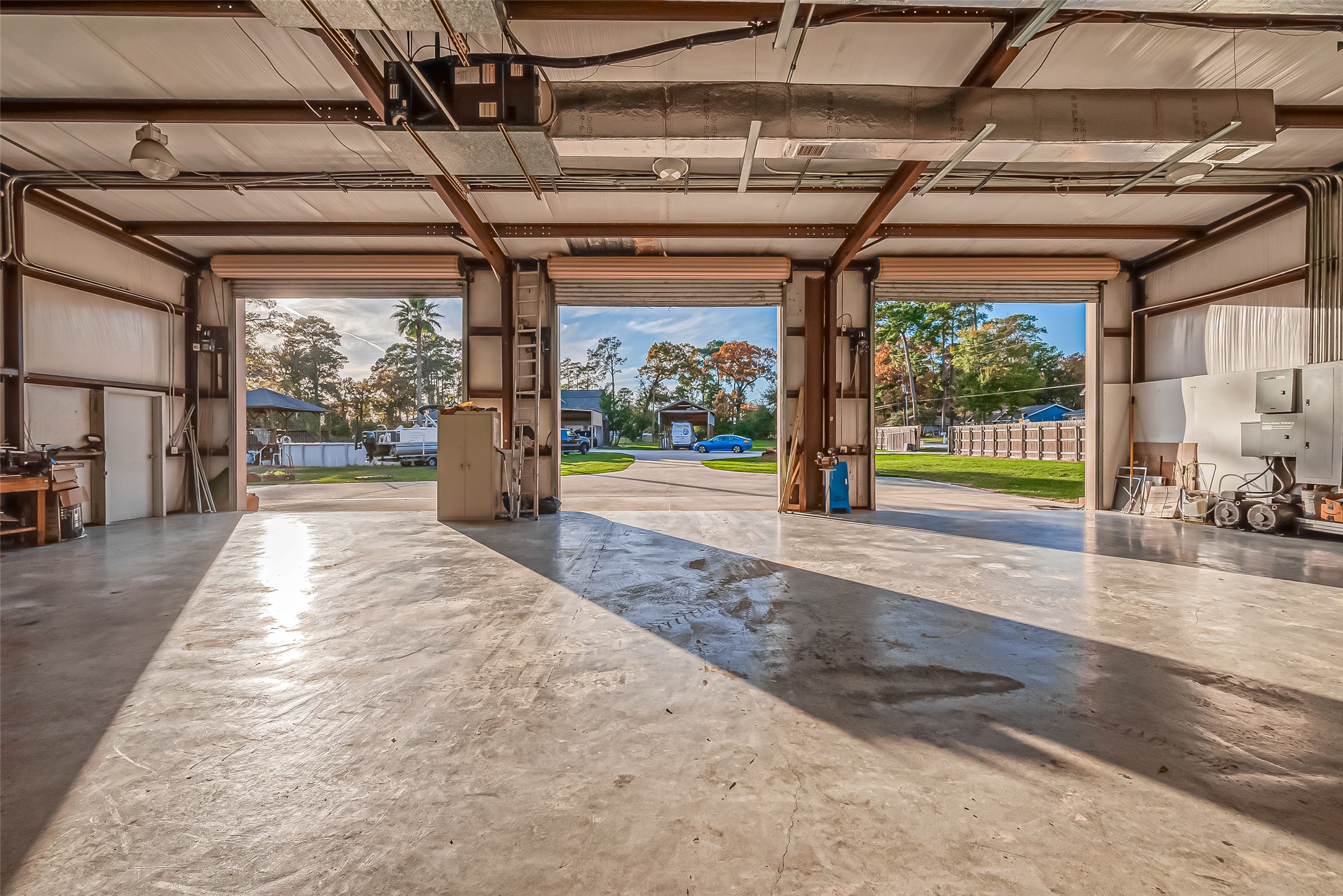 2499 Southline Road Conroe, TX 77384 - Photo 45 of 50 a view of a room with wooden floor and windows