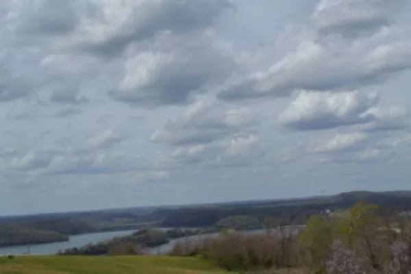 a view of building and city in the back