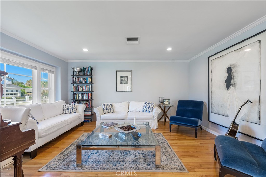 16762 Otsego Street Encino, CA 91436 - Photo 16 of 54 Living room, beautiful hardwood floors
