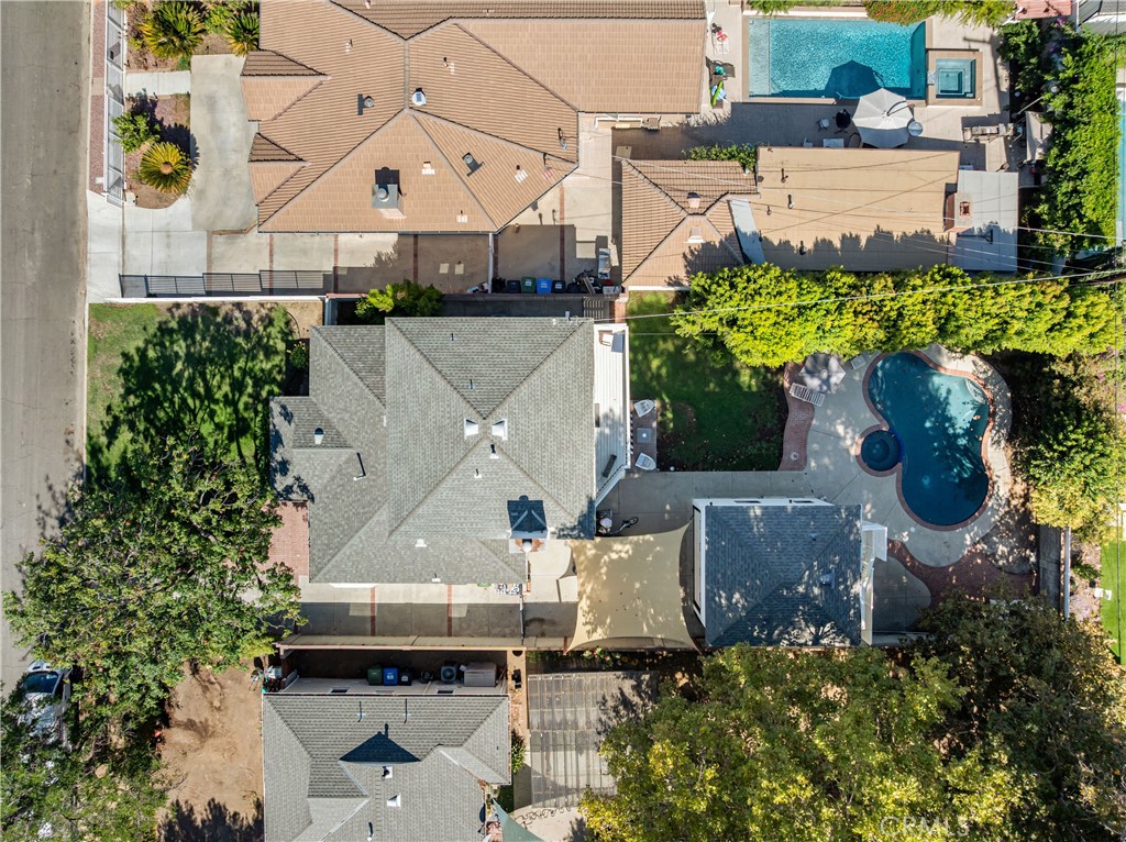 16762 Otsego Street Encino, CA 91436 - Photo 51 of 54 Drone view above house