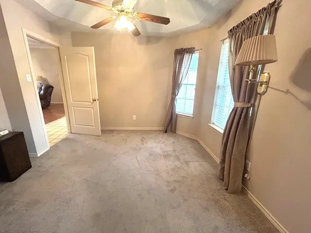 a view of empty room with front door