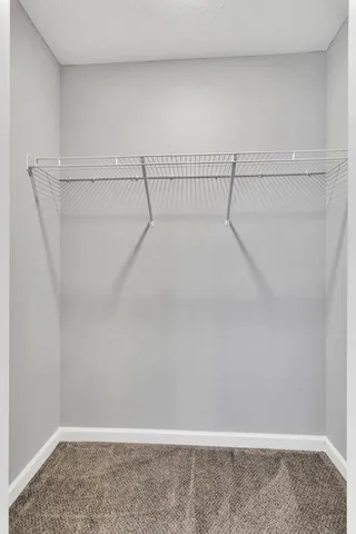 a view of a swimming pool with a yard and plants