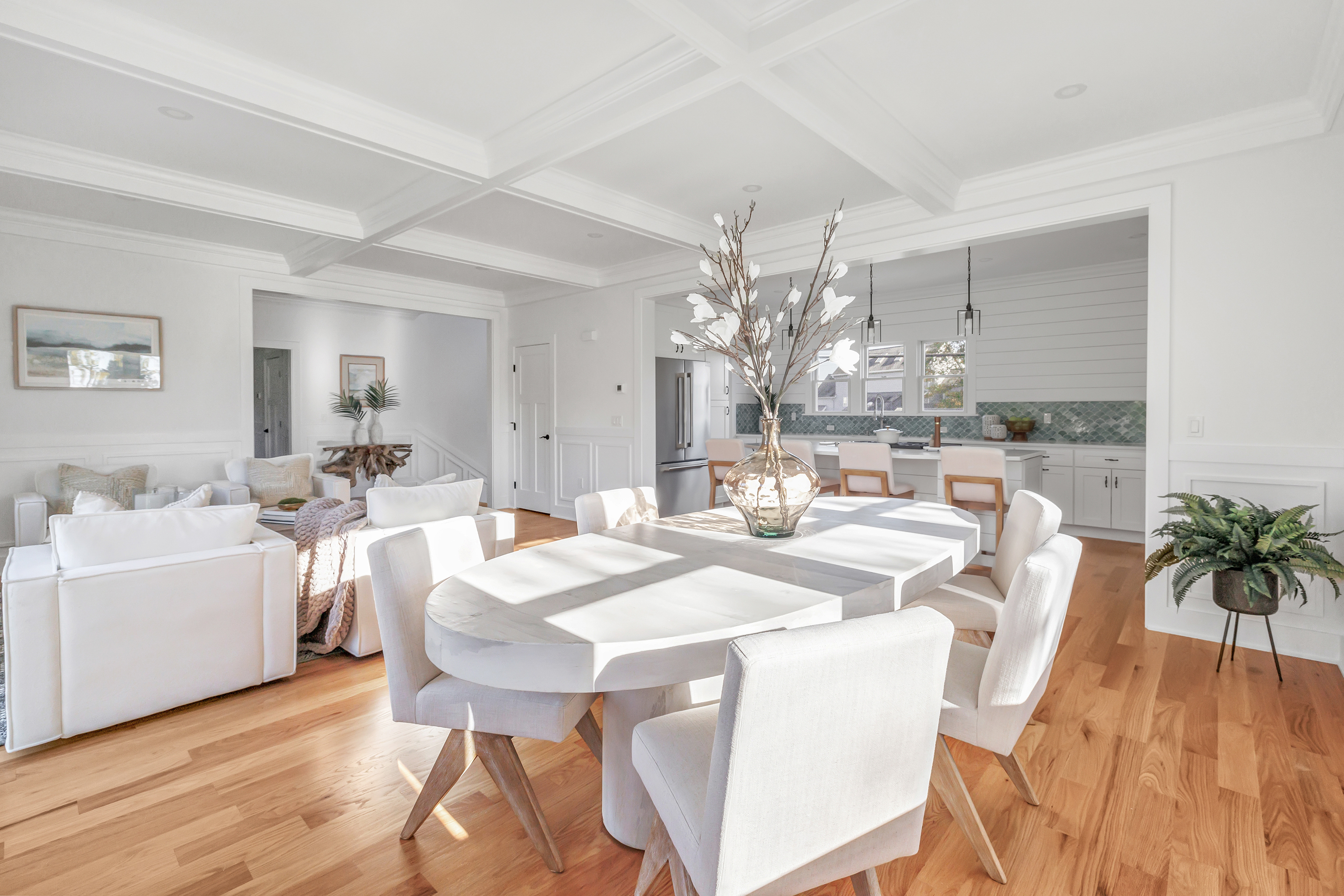 212 Milford Point Road Milford, CT 06460 - Photo 12 of 38 a view of a dining room with furniture and wooden floor