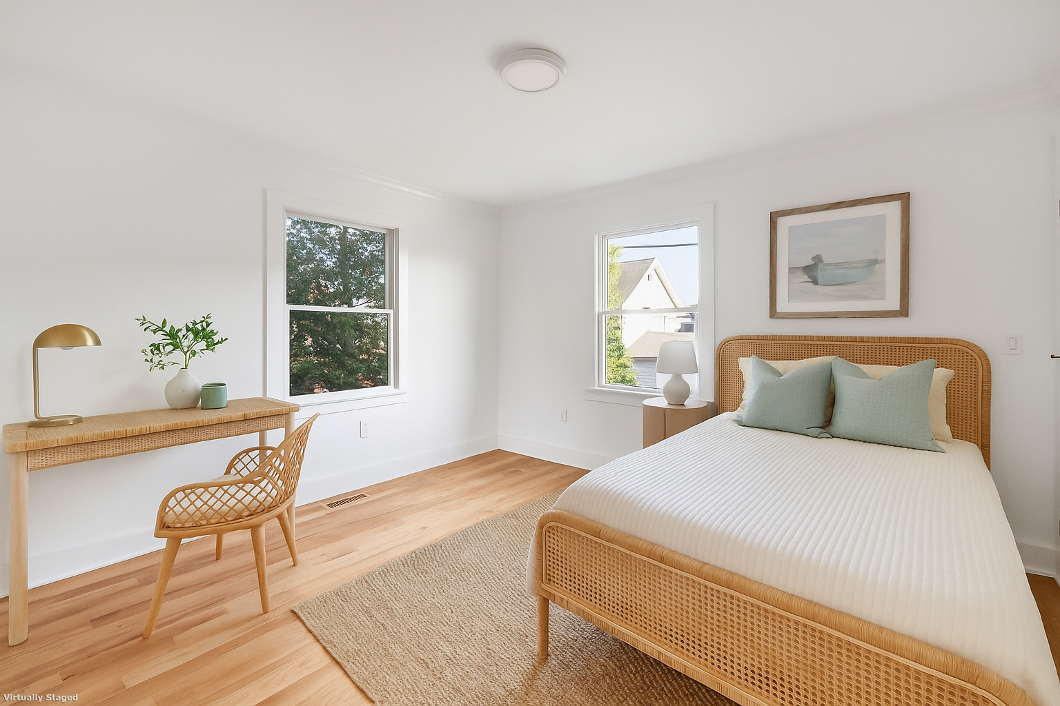 212 Milford Point Road Milford, CT 06460 - Photo 16 of 38 a bedroom with a large bed and a window