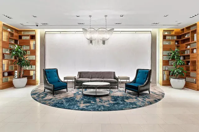 a view of a livingroom with furniture and a couch