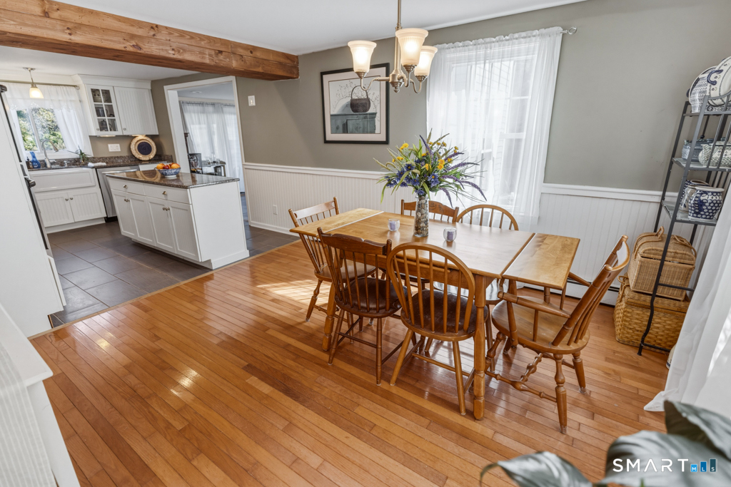 49 River Street Old Saybrook, CT 06475 - Photo 11 of 28 a view of a dining room with furniture and wooden floor