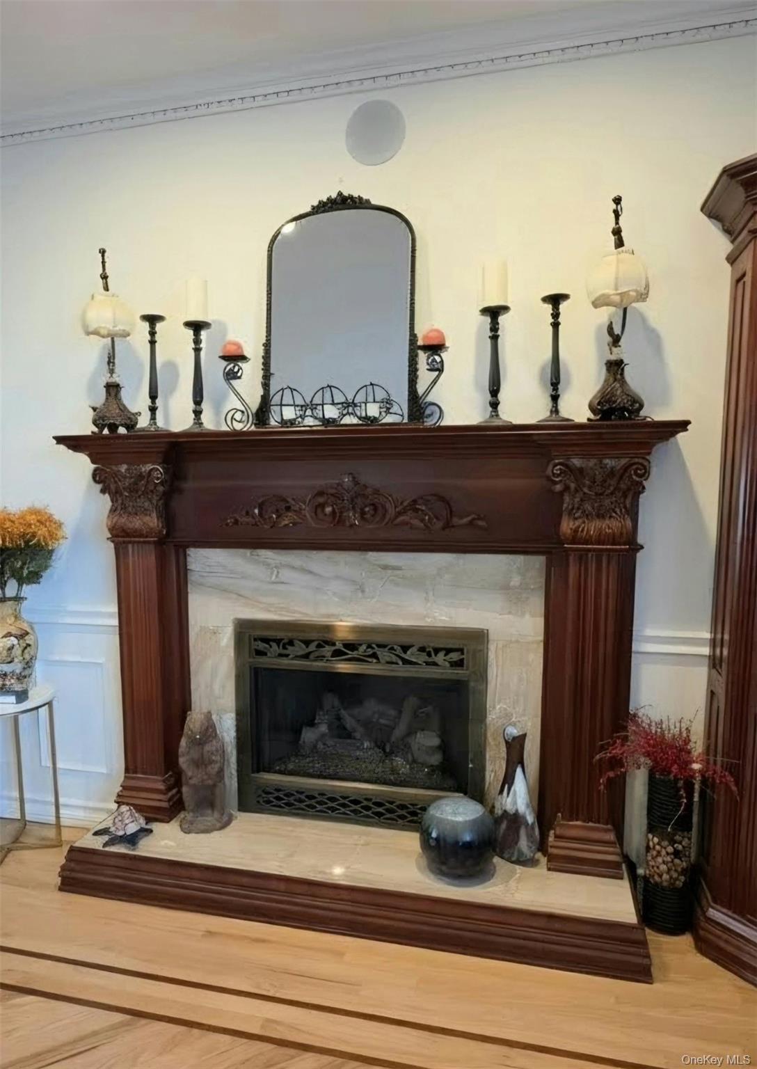 185 West Islip Road West Islip, NY 11795 - Photo 25 of 50 Family room gas fireplace with Custom mantle