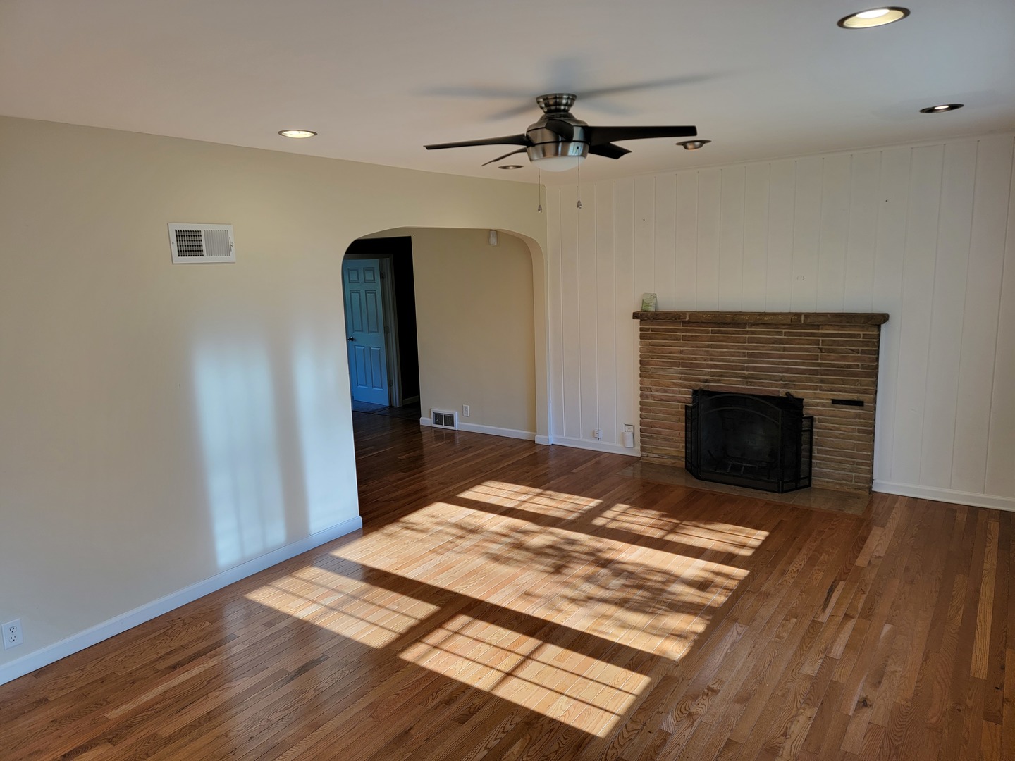 508 Skyline Drive Fox River Grove, IL 60021 - Photo 5 of 24 a bedroom with a bed and a fireplace