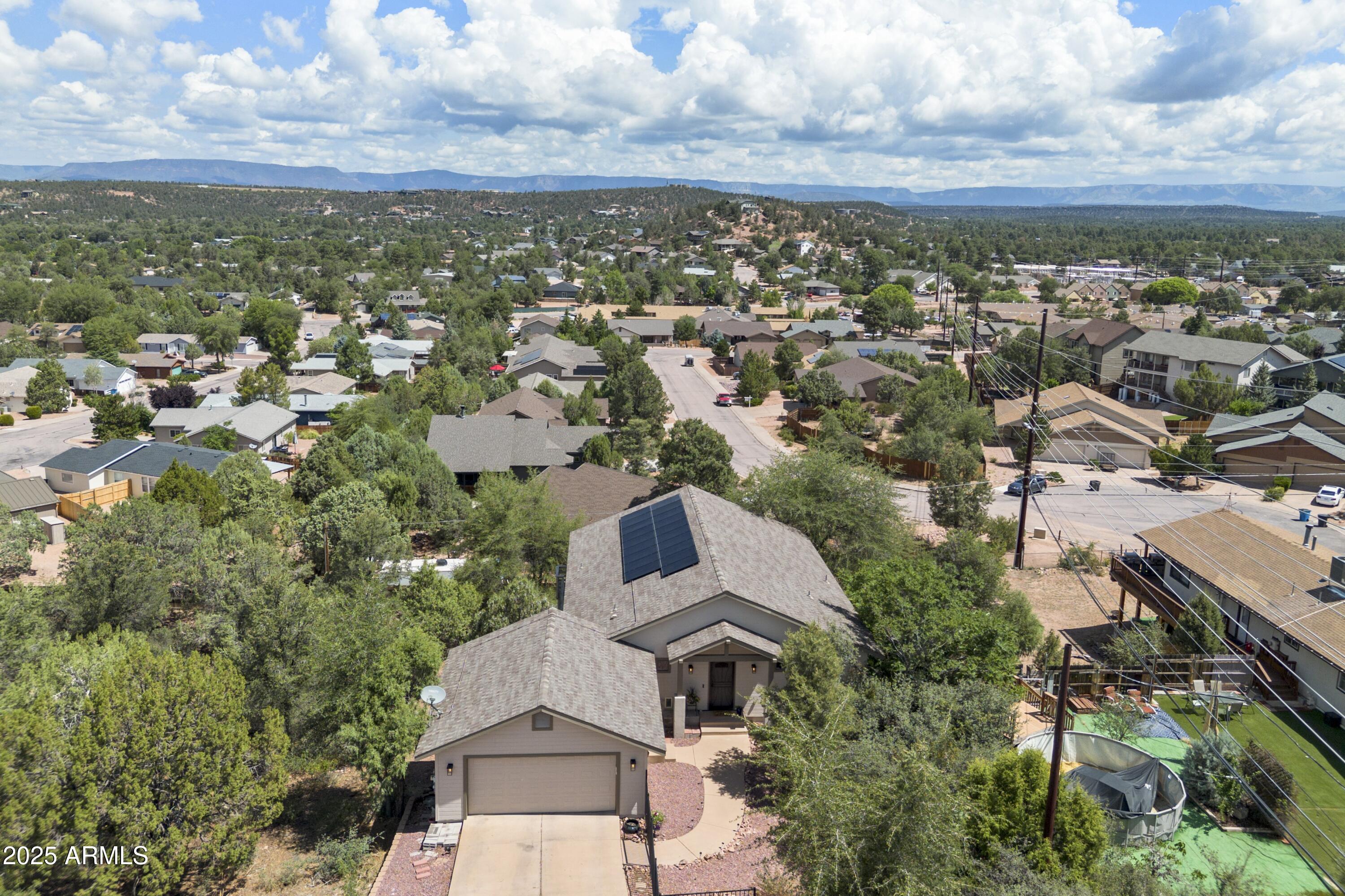 814 West Rim View Road Payson, AZ 85541 - Photo 35 of 42 an aerial view of residential houses with outdoor space