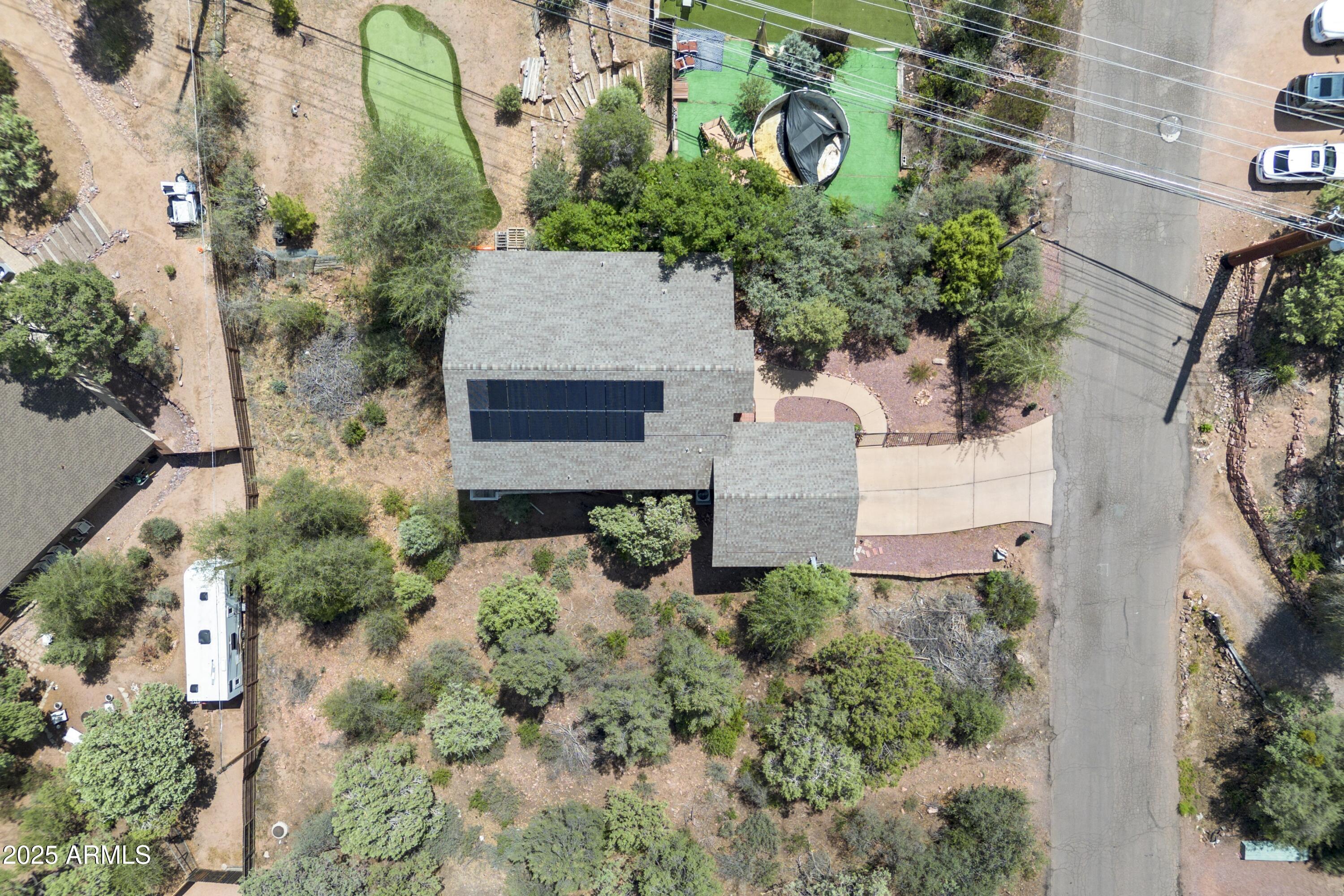 814 West Rim View Road Payson, AZ 85541 - Photo 41 of 42 an aerial view of a house