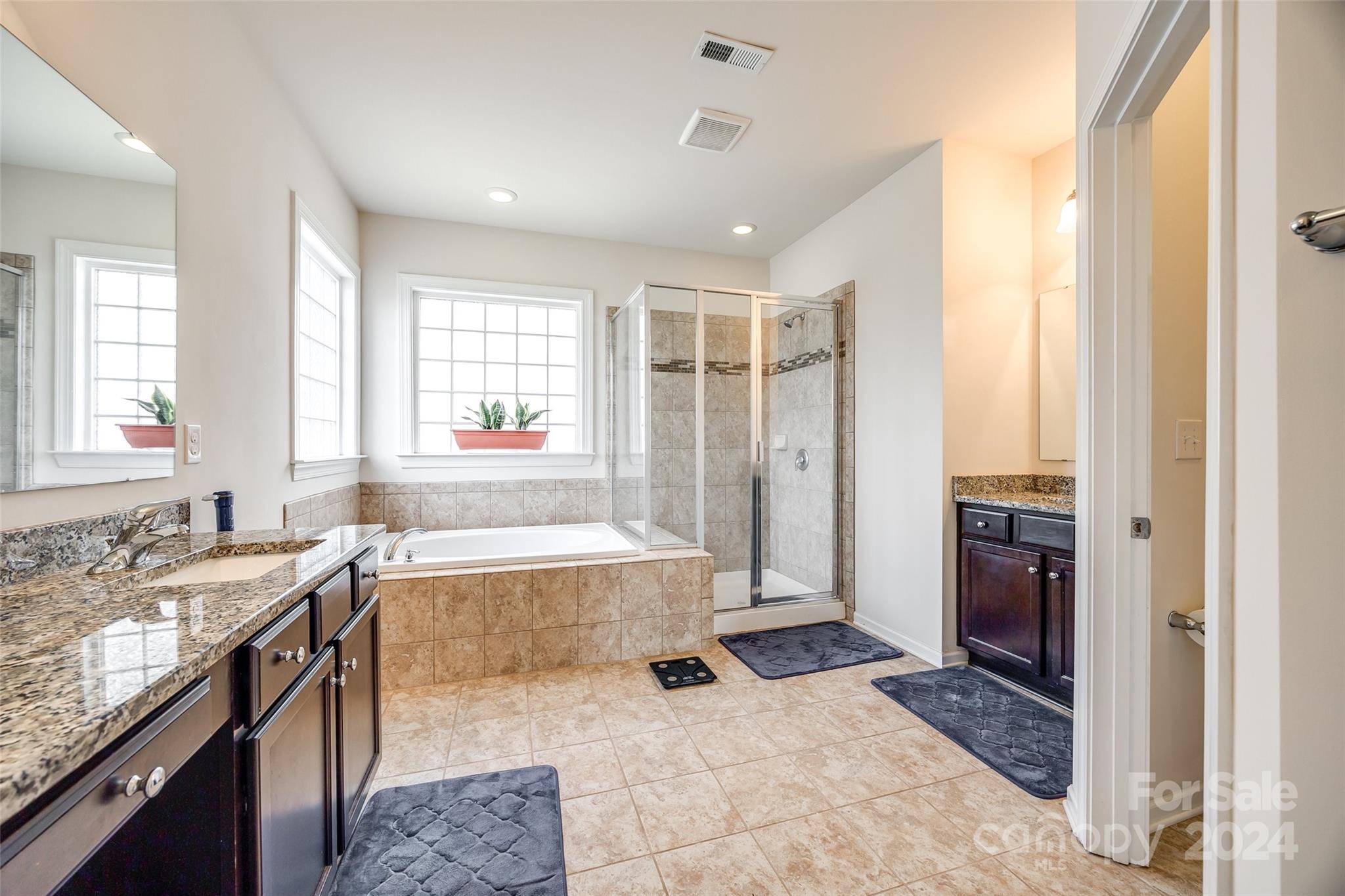 819 Bridge View Court Fort Mill, SC 29708 - Photo 20 of 40 a spacious bathroom with a tub sink and mirror