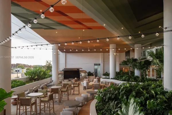 a outdoor space with lots of green space