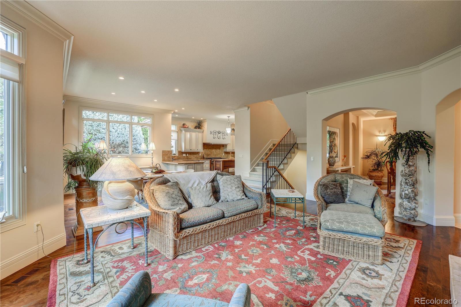23 Foxtail Circle Cherry Hills Village, CO 80113 - Photo 22 of 40 a living room with furniture and a wooden floor