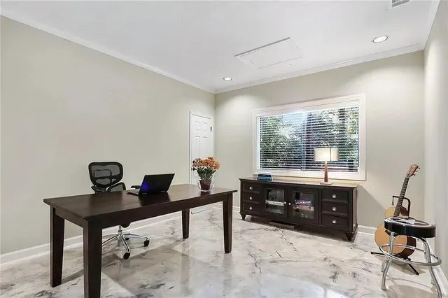 a room with furniture and window