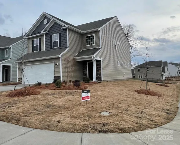 a front view of a house with entertaining space