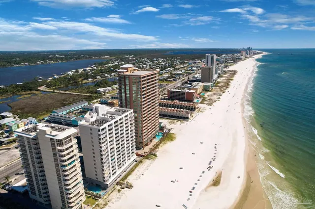 a view of a city with tall buildings