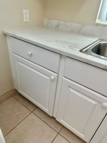 a close view of utility room