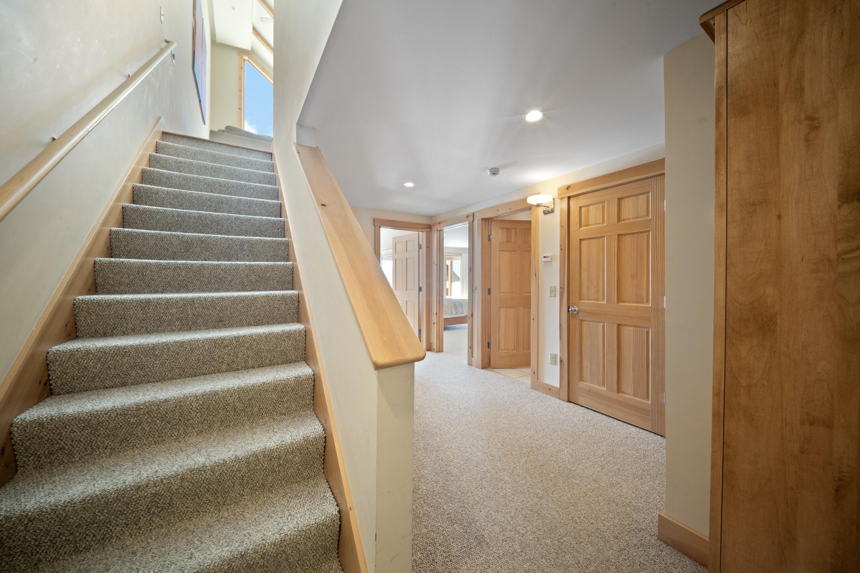 42 Whip Willow Farm Road, Unit 19 Rangeley, ME 04970 - Photo 31 of 51 Stairs and Landing