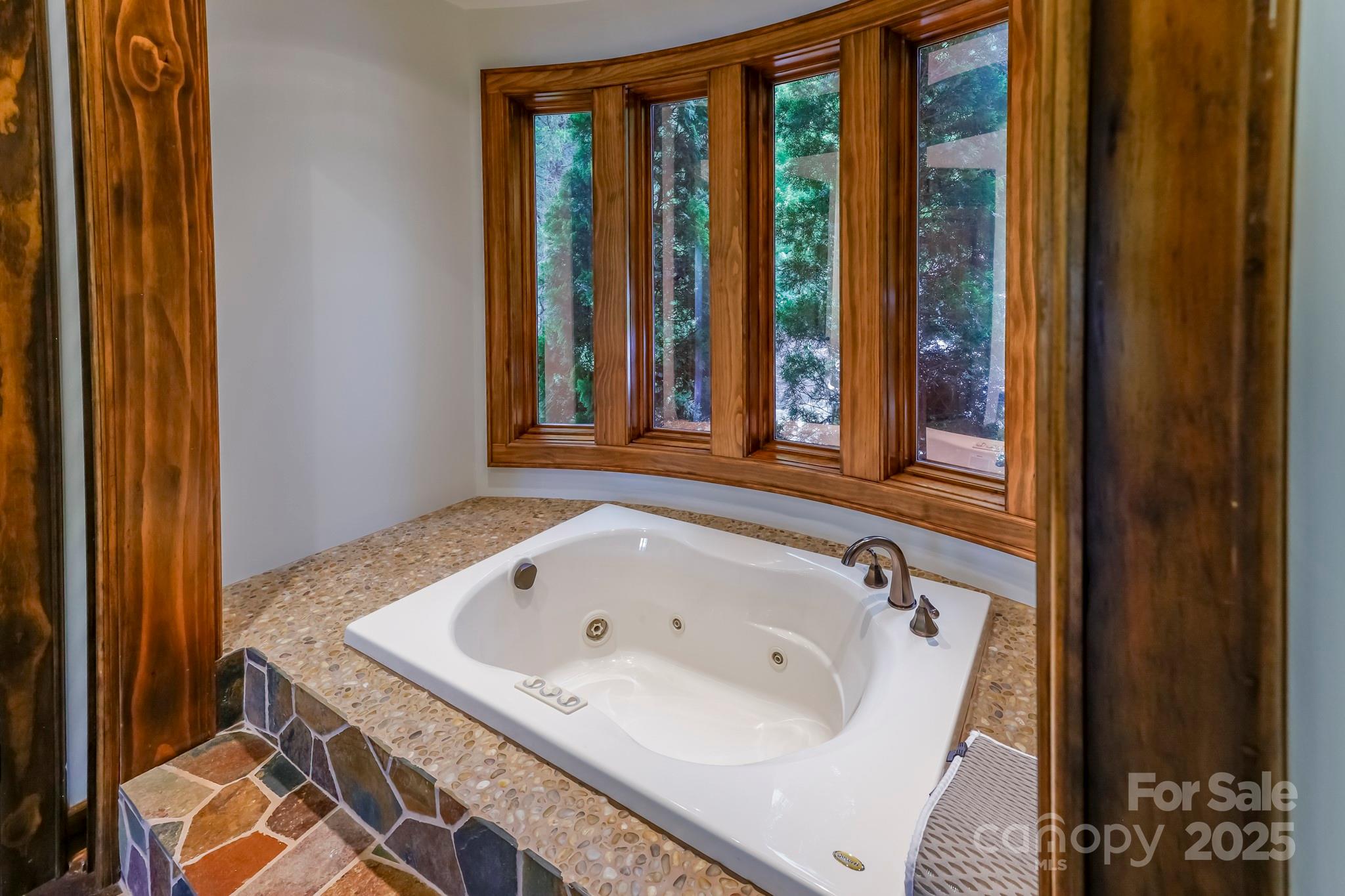 200 Chapel Point Road Lake Lure, NC 28746 - Photo 18 of 48 a bathroom with a tub and a sink