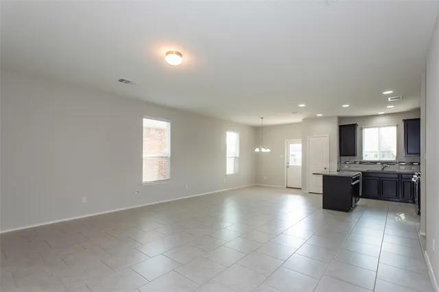 a large space with a large window