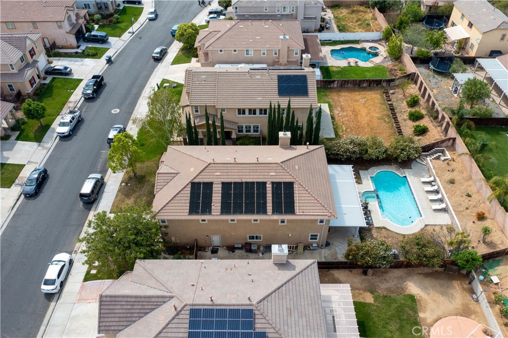 37192 High Ridge Drive Beaumont, CA 92223 - Photo 69 of 71 an aerial view of a house with garden space and lake view