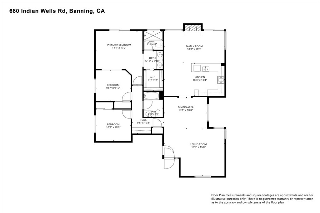 680 Indian Wells Road Banning, CA 92220 - Photo 37 of 37 a picture of a floor plan