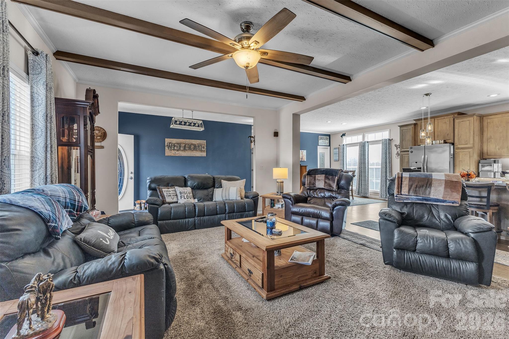 72 Crouch Road Taylorsville, NC 28681 - Photo 6 of 48 a living room with furniture and a large window