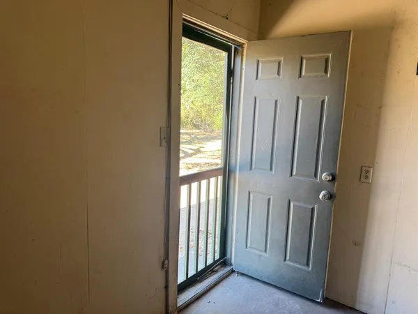 a view of front door