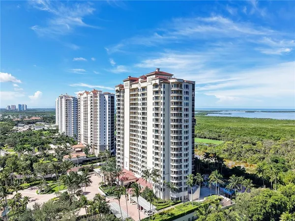 a view of a city with tall buildings